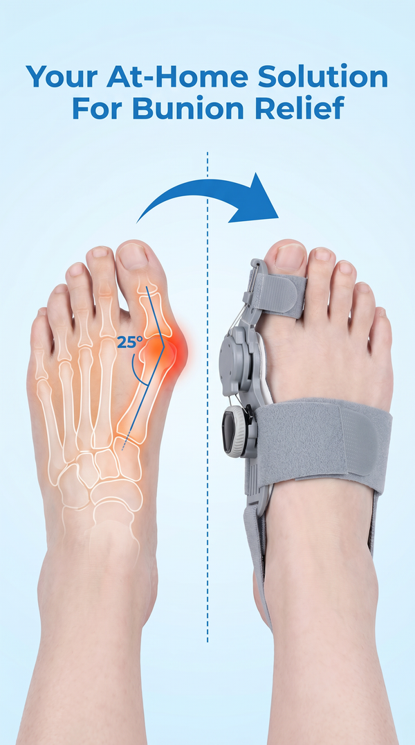 Bunion Corrector Unisex Foot Hallux Valgus Braces Rotatable Toe Separator Straightener Adjustable Pedicure Finger Toe Corrector